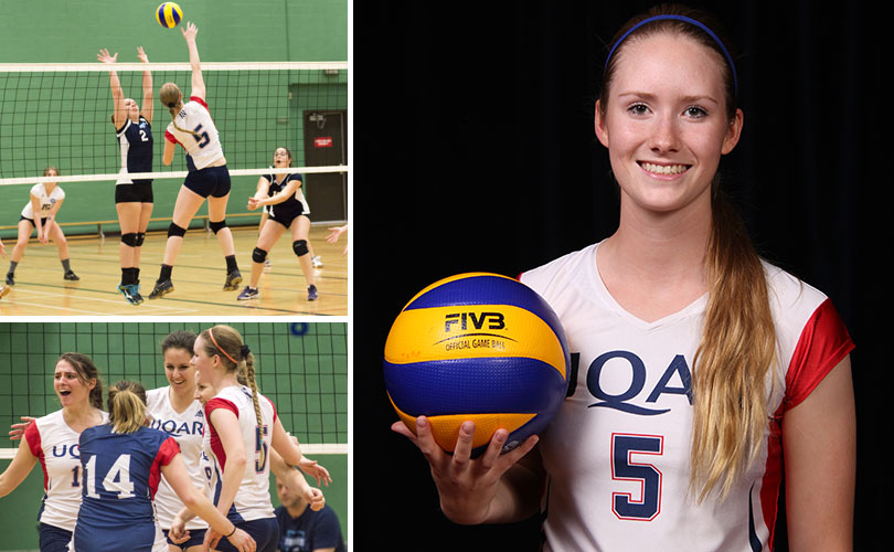 Allison Servant est attaquante au sein de l'équipe de volleyball féminin du Nordet.