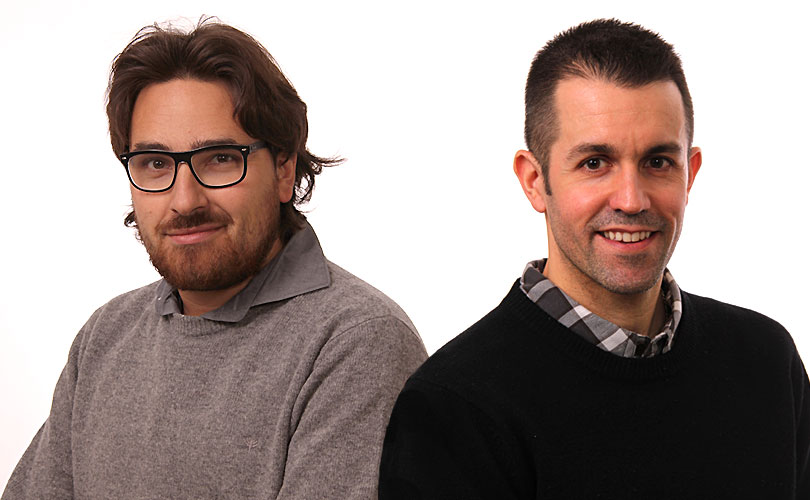 Les professeurs Marco Alberio et Martin-Hugues St-Laurent.