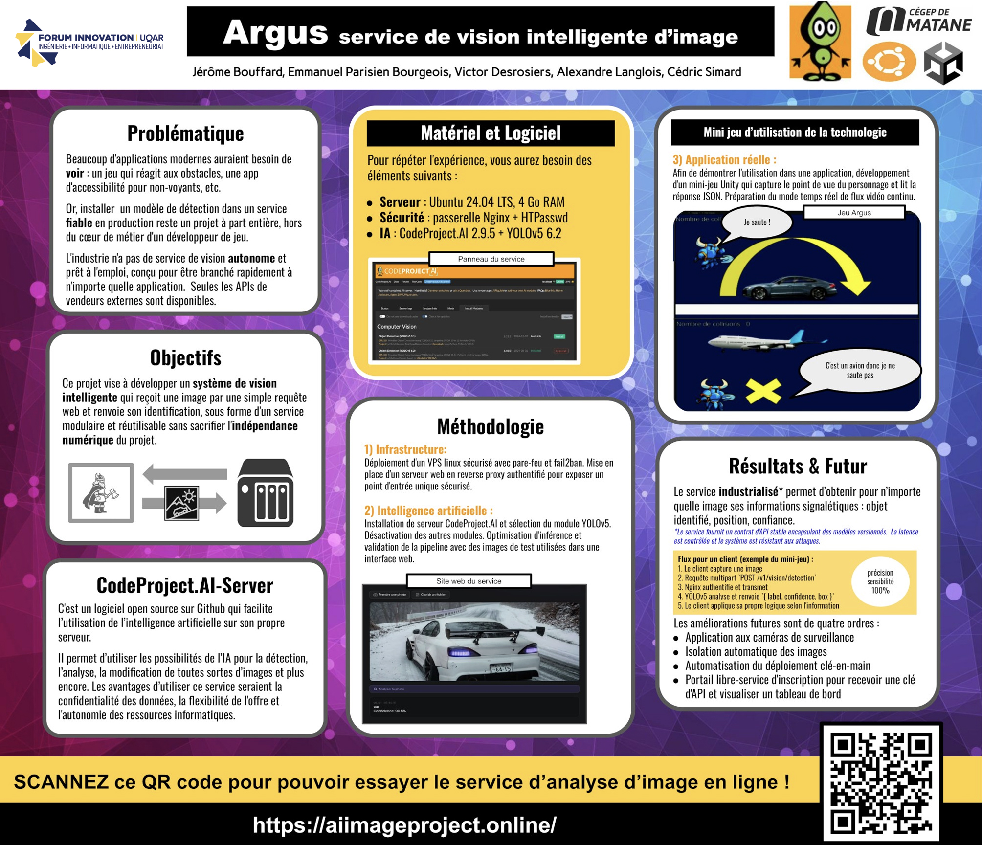 Argus - Service de vision intelligente - Université du Québec à Rimouski