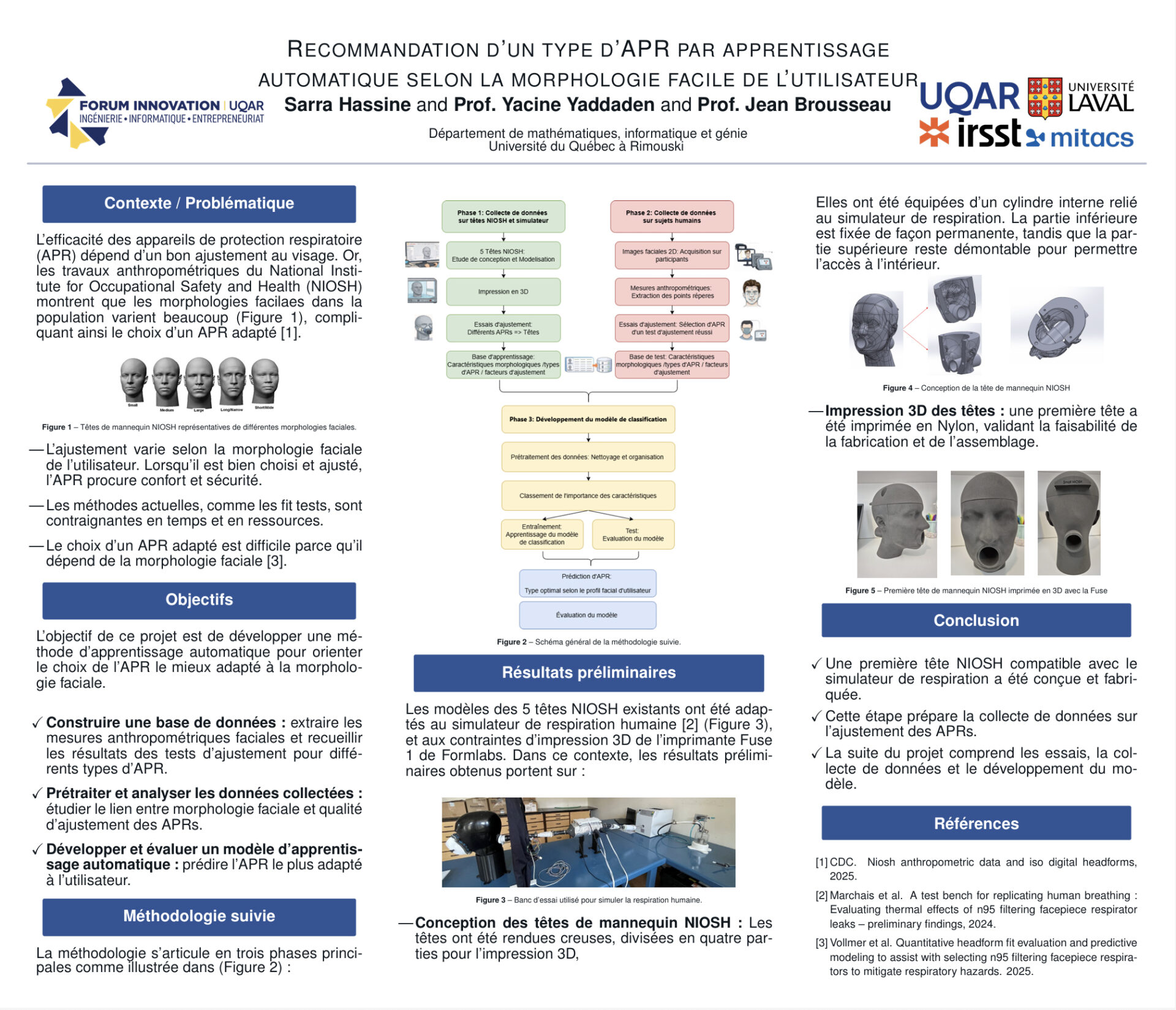Recommandation d&rsquo;un type d&rsquo;APR par apprentissage automatique selon la morphologie faciale de l&rsquo;utilisateur