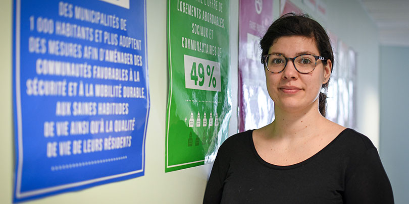 Geneviève Fontaine diplômée au baccalauréat en développement des sociétés et territoires à l'UQAR, au campus de Rimouski