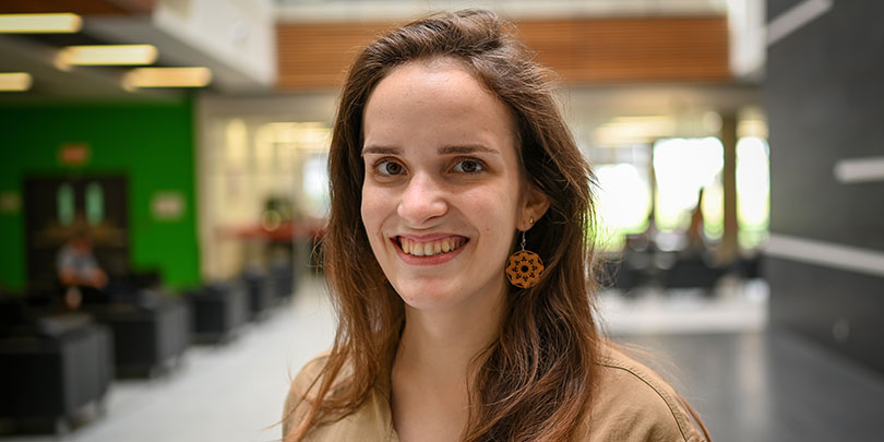 Ophélia Perrin, étudiante à la maîtrise en éducation à l'UQAR, campus de Lévis