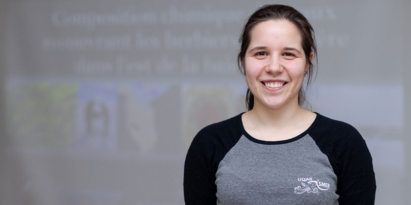 Amélie Évrard, étudiante à la maîtrise en océanographie à l’UQAR-ISMER, campus de Rimouski