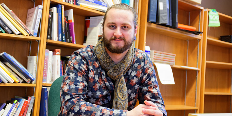 Simon Marier-Bouchard, diplômé au baccalauréat en psychosociologie des relations  humaines à l’UQAR, campus de Rimouski
